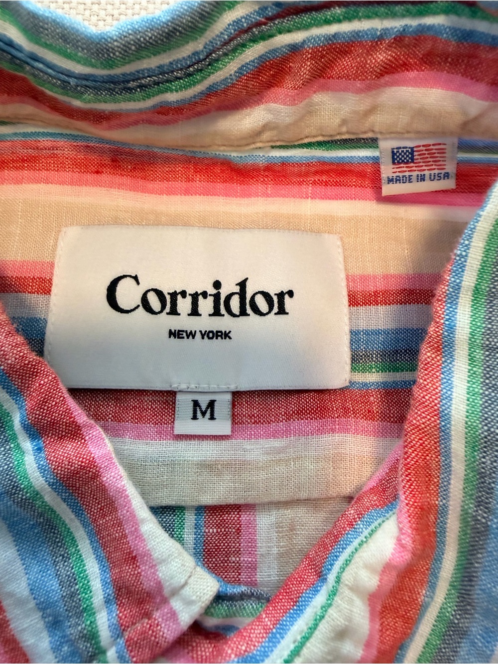 Corridor NYC Beach Stripe Linen - M